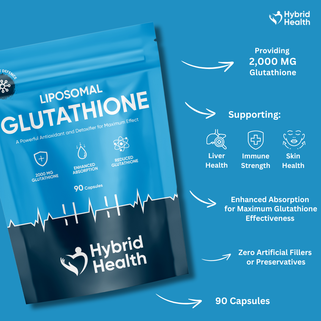 Hybrid Health L-Glutathione 2000mg | 90 Capsules