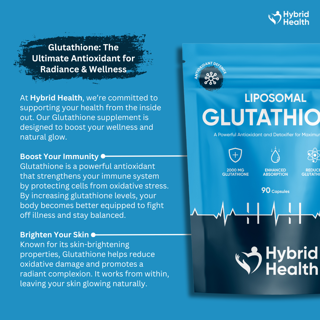 Hybrid Health L-Glutathione 2000mg | 90 Capsules