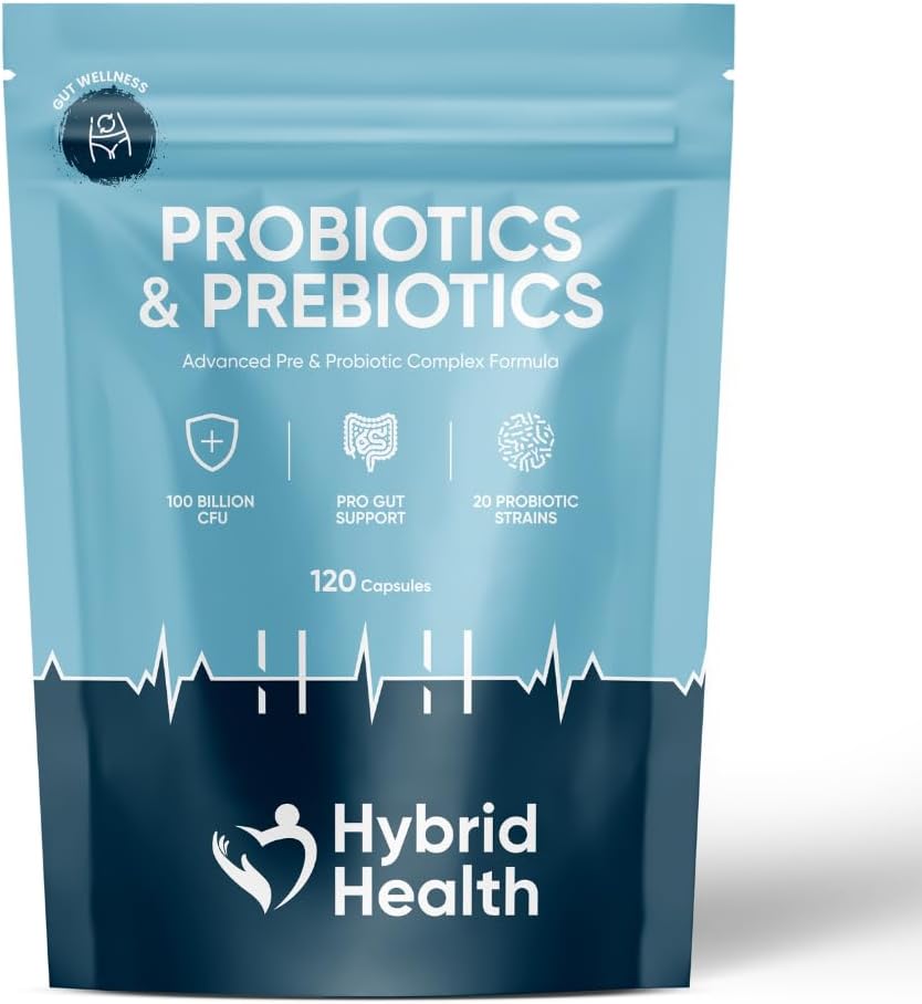 Hybrid Health Probiotics & Prebiotics Complex | 120 Vegan Capsules