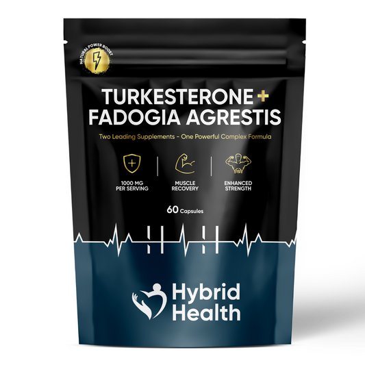 Hybrid Health Turkesterone & Fadogia Agrestis Complex | 60 Capsules | 30 Days Supply